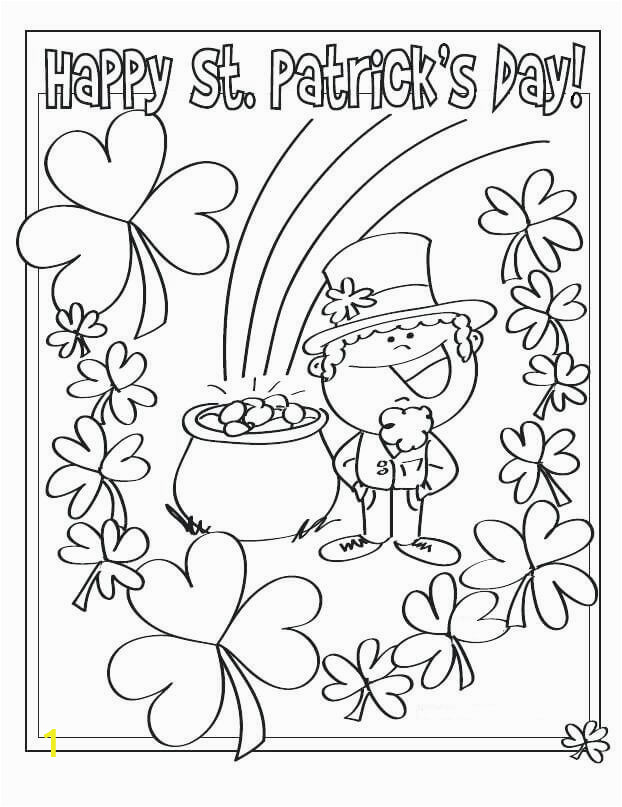 Happy St Patricks Day Coloring Pages Free Printable