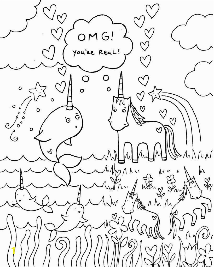 Free Printable Unicorn Coloring Pages Narwhal Coloring Pages