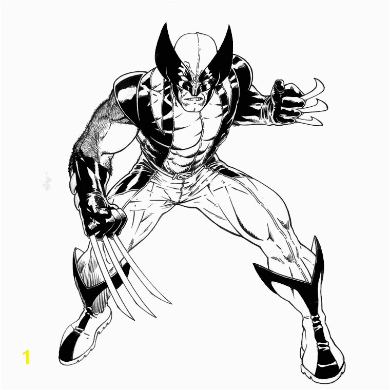 Free Printable X-men Coloring Pages Wolverine Ready for Action X Men Coloring Page Printable