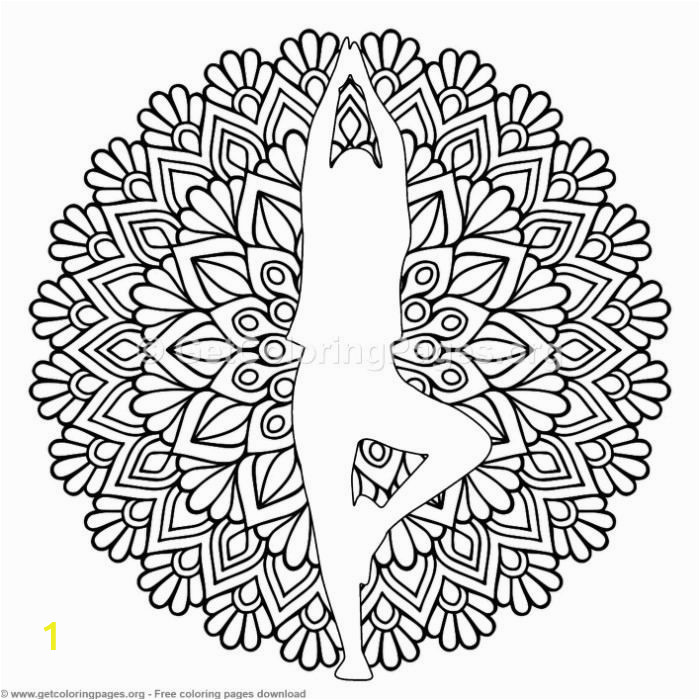 Free Printable Yoga Coloring Pages 8 Yoga Pose Mandala Coloring Pages Free Instant