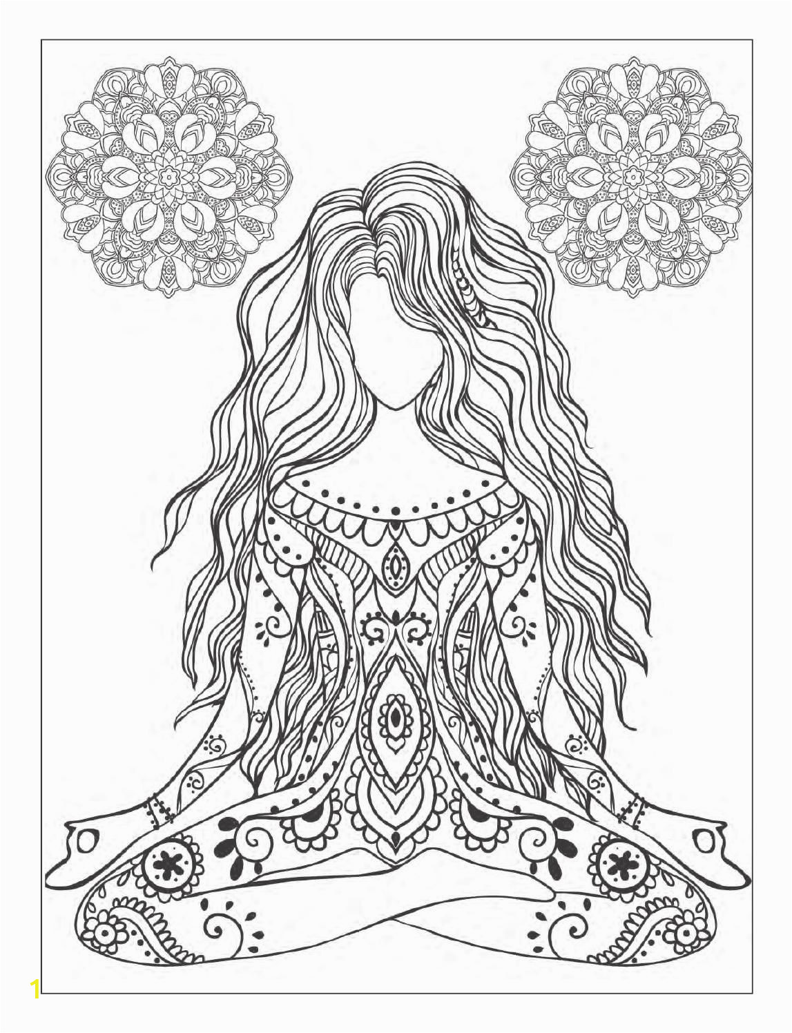 Mindfulness Coloring Pages Mediation