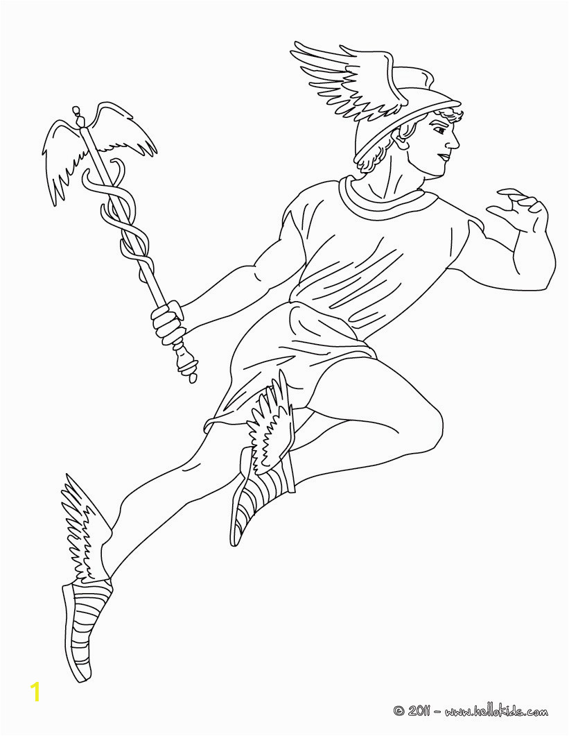 28 hermes greek gofd of herds coloring page ywv source