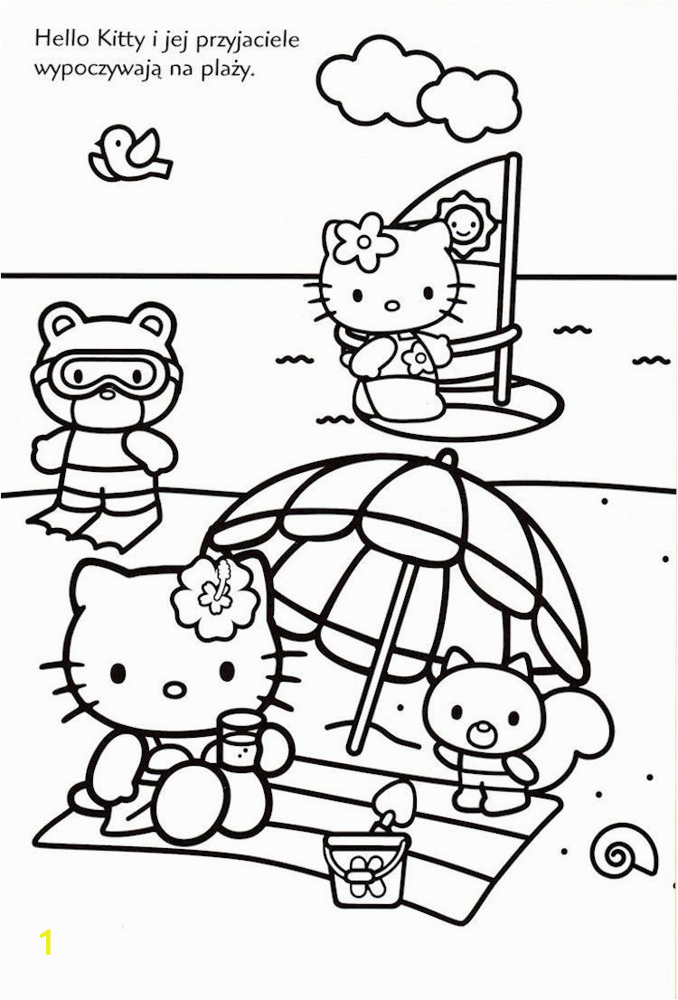 Download Hawaiian Hello Kitty Coloring Pages | divyajanani.org