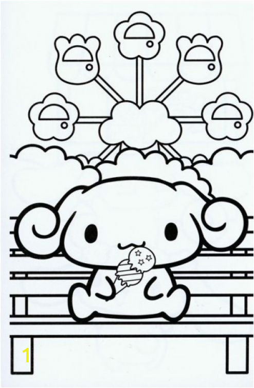 Hello Kitty and Keroppi Coloring Pages Printable Kawaii Little Dog Coloring Picture Free