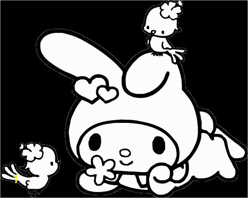 Hello Kitty and My Melody Coloring Pages Hello Kitty Info Coloring Home