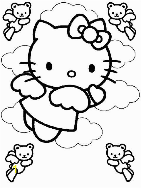 Hello Kitty Angel Coloring Pages Coloring Pages