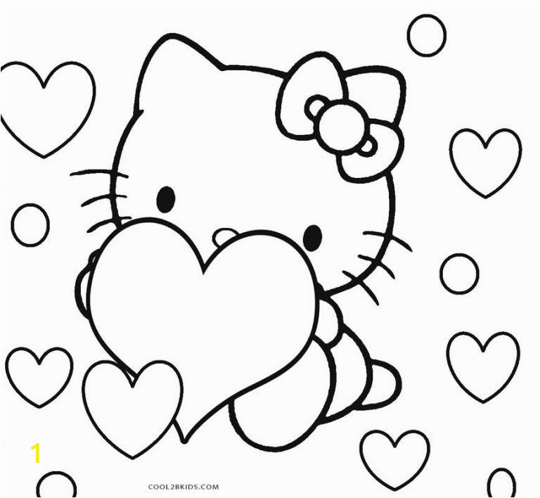 Hello Kitty Cake Coloring Pages Hello Kitty Coloring Pages with Images