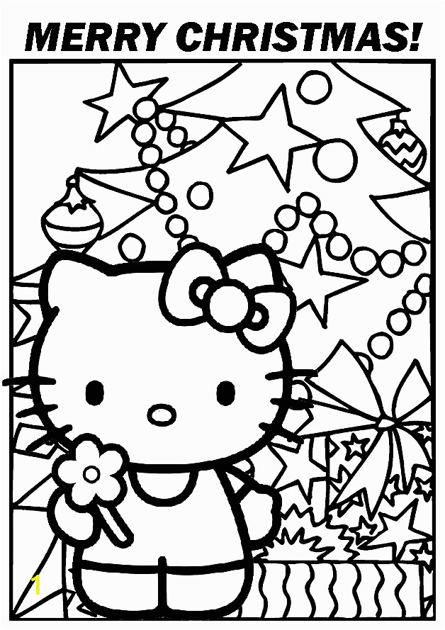 Hello Kitty Christmas Coloring Pages to Print Hello Kitty Christmas Coloring Pages Coloring Home