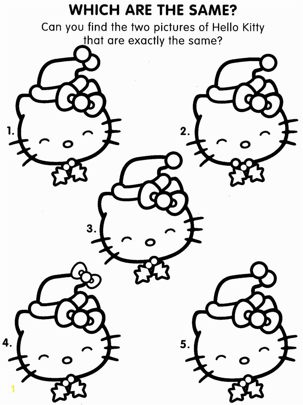 Hello Kitty Christmas Coloring Pages to Print ...