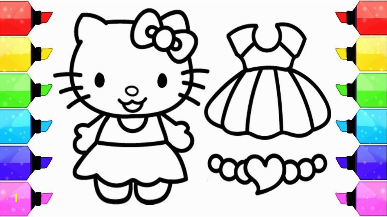 Hello Kitty Coloring Pages Dress Hello Kitty Coloring Pages Dress