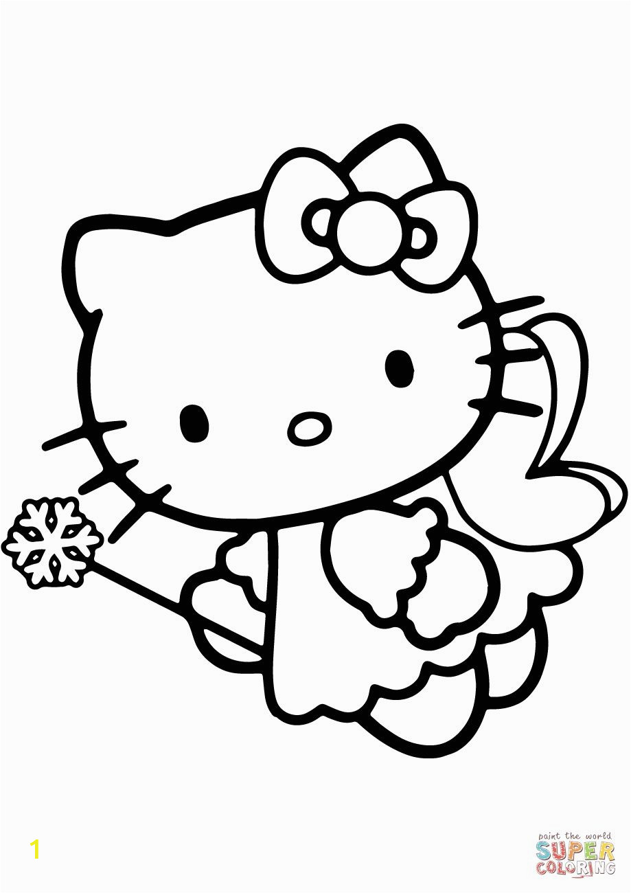 Hello Kitty Coloring Pages Online to Print Hello Kitty Fairy Coloring Pages with Images