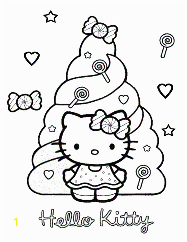 Hello Kitty Coloring Pages Preschool Hello Kitty Coloring Pages Candy with Images