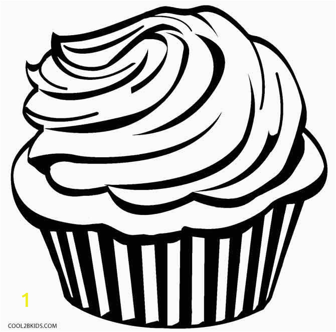 Hello Kitty Cupcake Coloring Pages Cupcake Coloring Pages