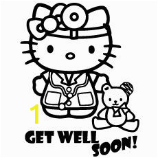 Hello Kitty Get Well soon Coloring Pages 13 Best Get Well Cards Printable Images