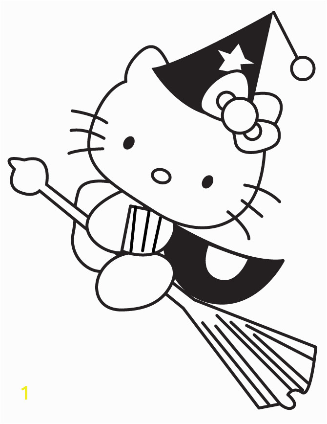 Hello Kitty Happy Halloween Coloring Pages Hello Kitty Printable Coloring