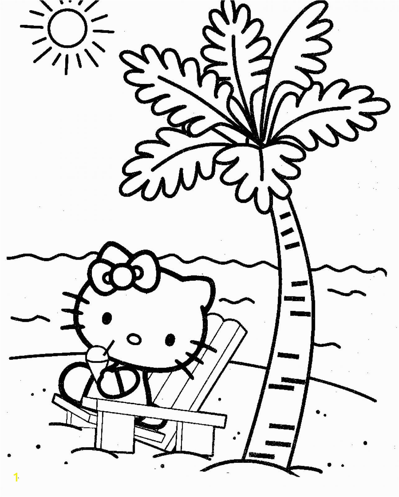 Hello Kitty Hawaii Coloring Pages top 75 Free Printable Hello Kitty Coloring Pages Line