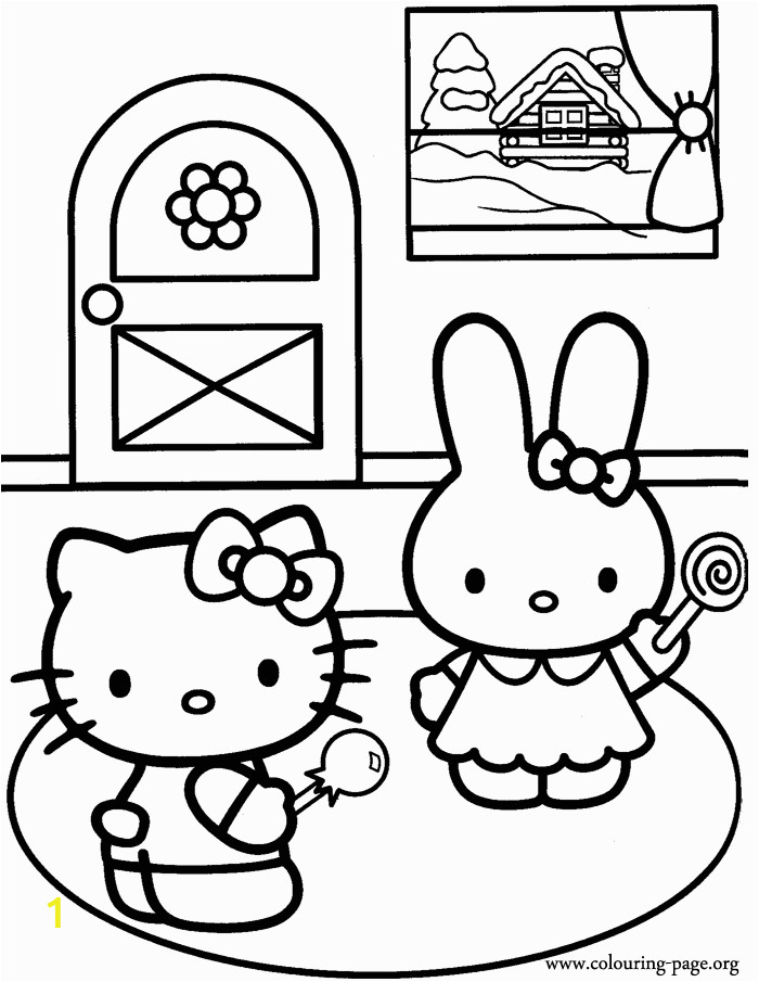 Hello Kitty Rainbow Coloring Pages Free Big Hello Kitty Download Free Clip Art