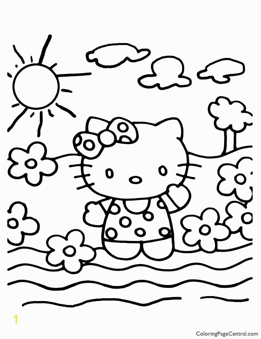 Hello Kitty Shopping Coloring Pages Hello Kitty Coloring Page 20