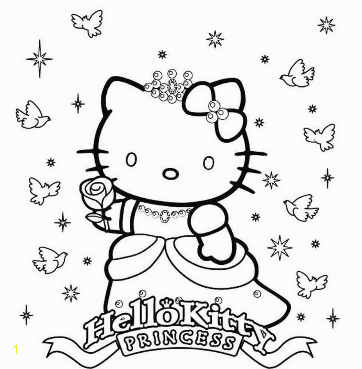 Hello Kitty Spring Coloring Pages Hellokittycoloringpage