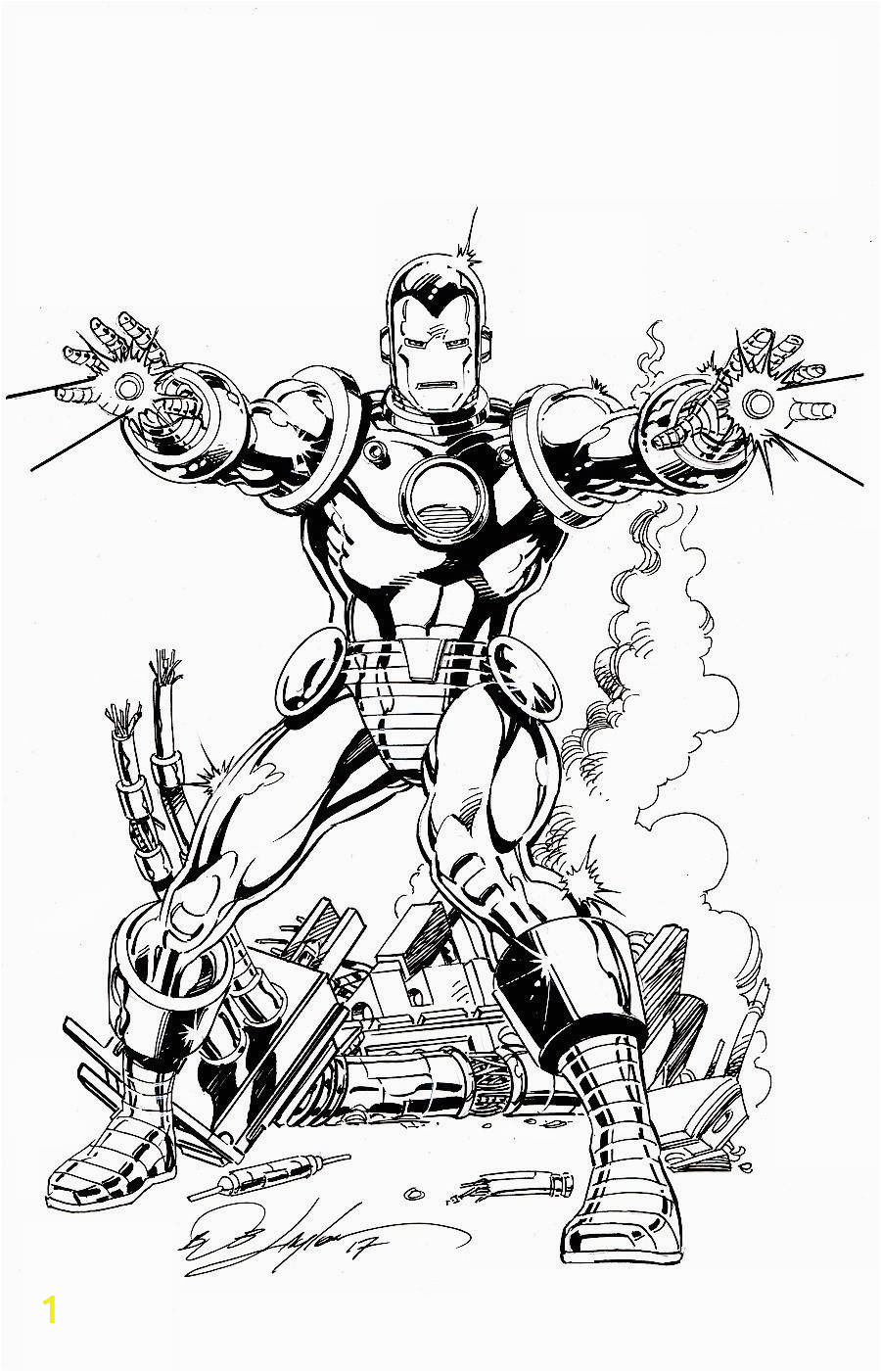 Invincible Iron Man Coloring Page Iron Man by Bob Layton