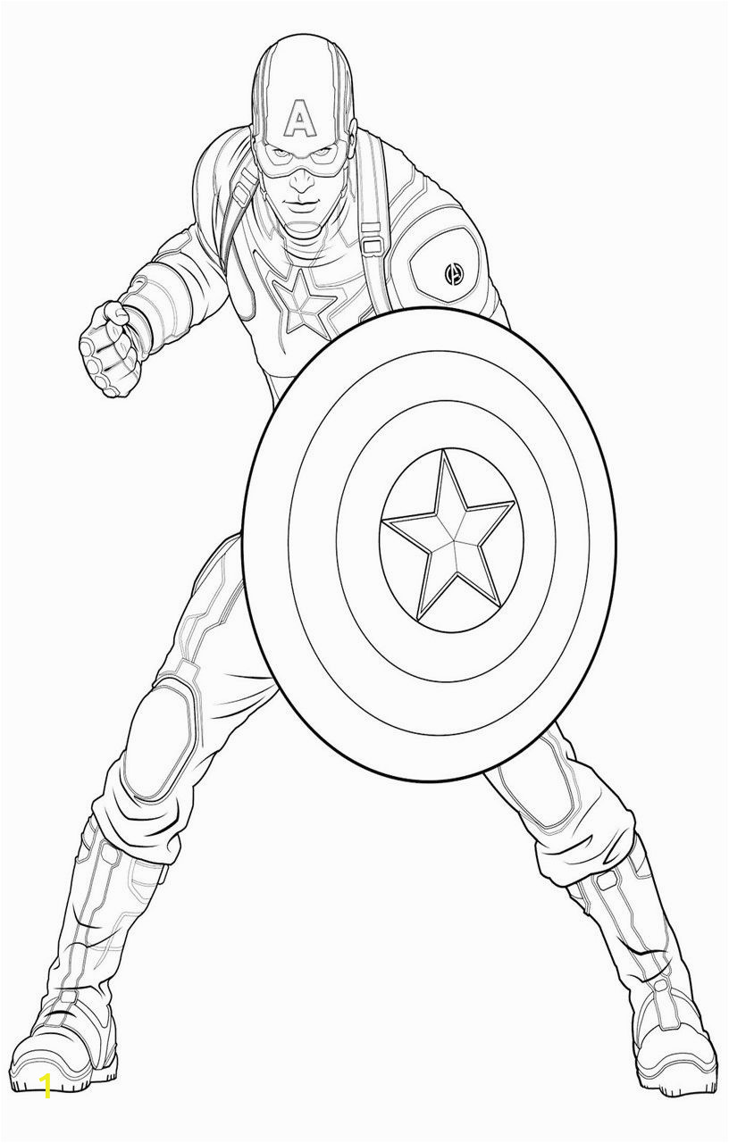Iron Man Captain America Coloring Pages Divyajanan