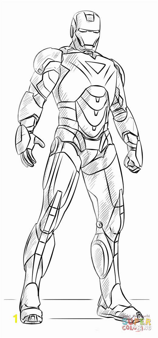 Iron Man Coloring Page for Kindergarten Iron Man Coloring Page From Iron Man Category Select From