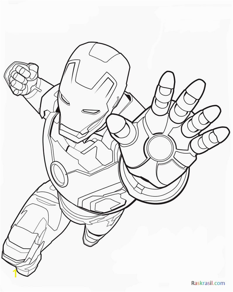 Iron Man Flying Coloring Pages | divyajanani.org