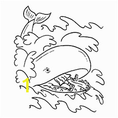 Jonah and the Whale Coloring Pages Jonah In the Sea with A Whale In Jonah and the Whale