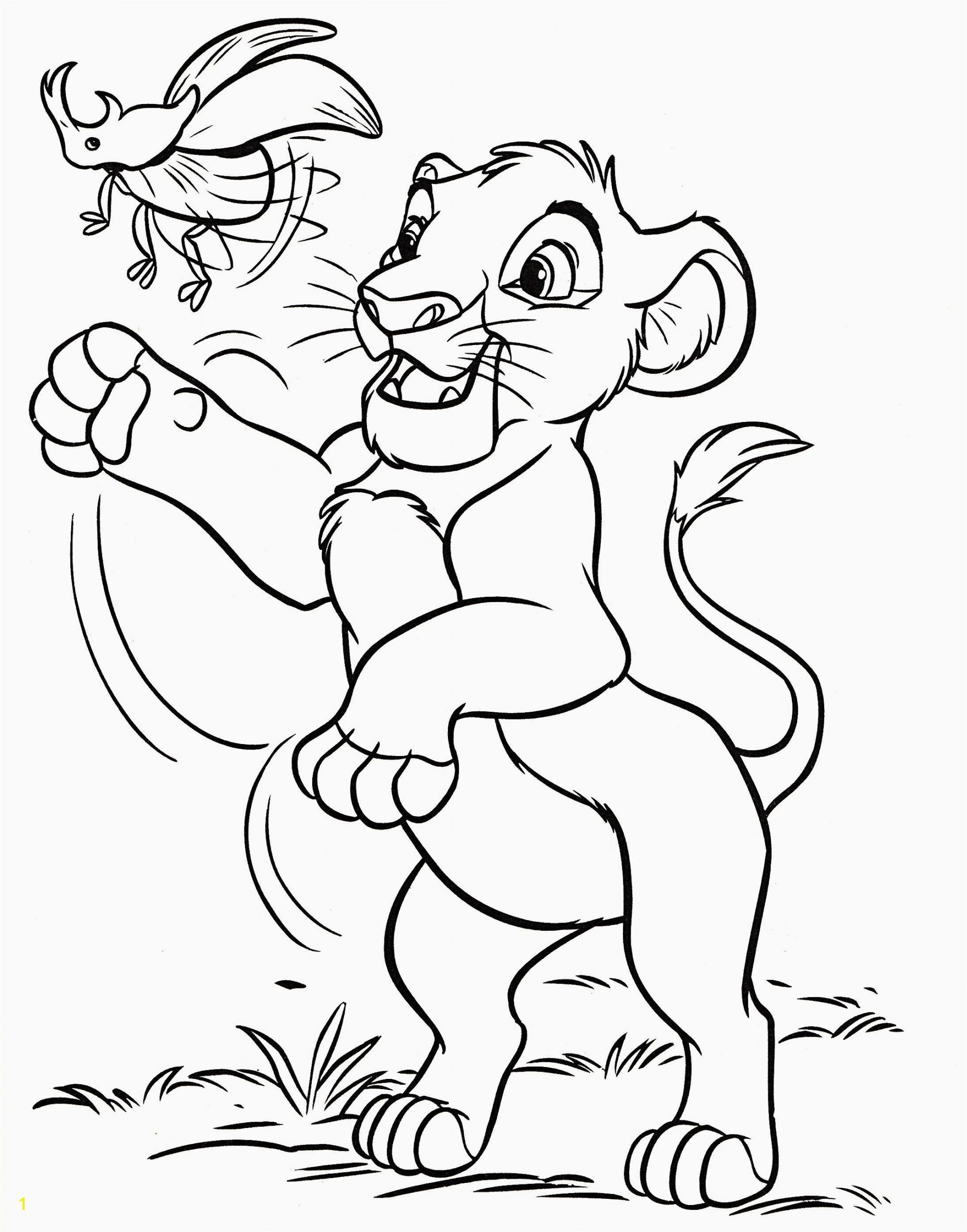 Lion King Coloring Pages Disney Cute Lion Coloring Pages