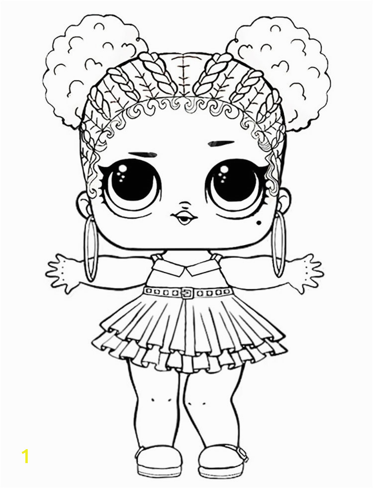 Purple Queen LOL Doll Coloring Pages