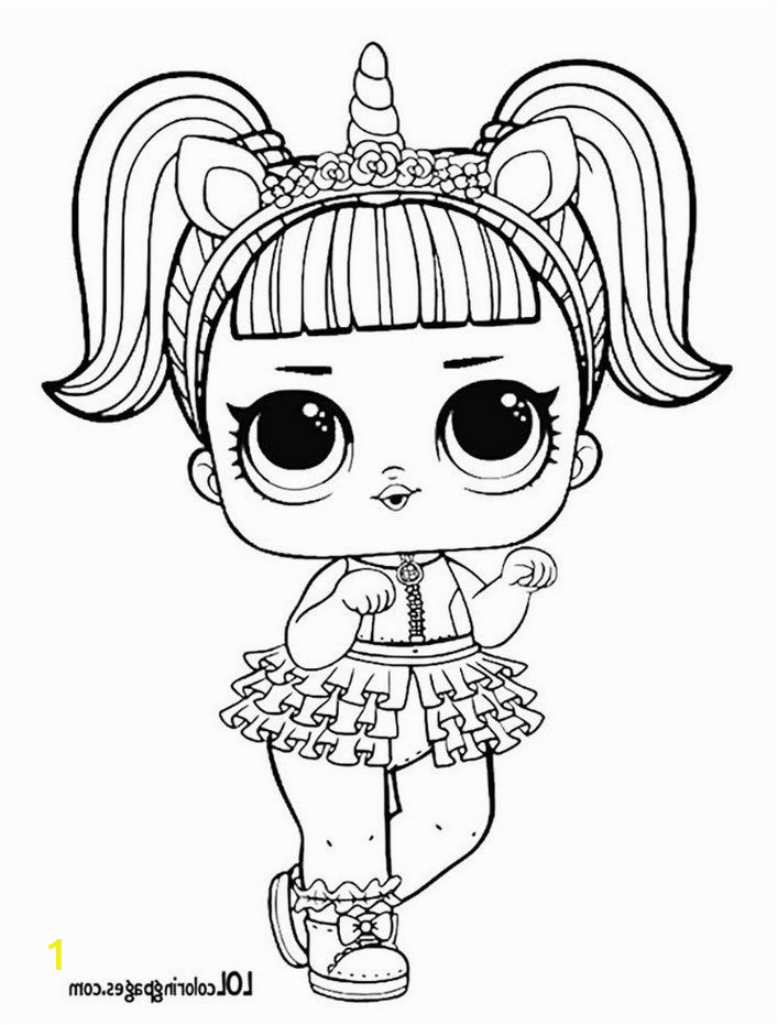 Lol Doll Coloring Pages Printable Unicorn Unicorn Surprise Doll Coloring Page Surprise Doll