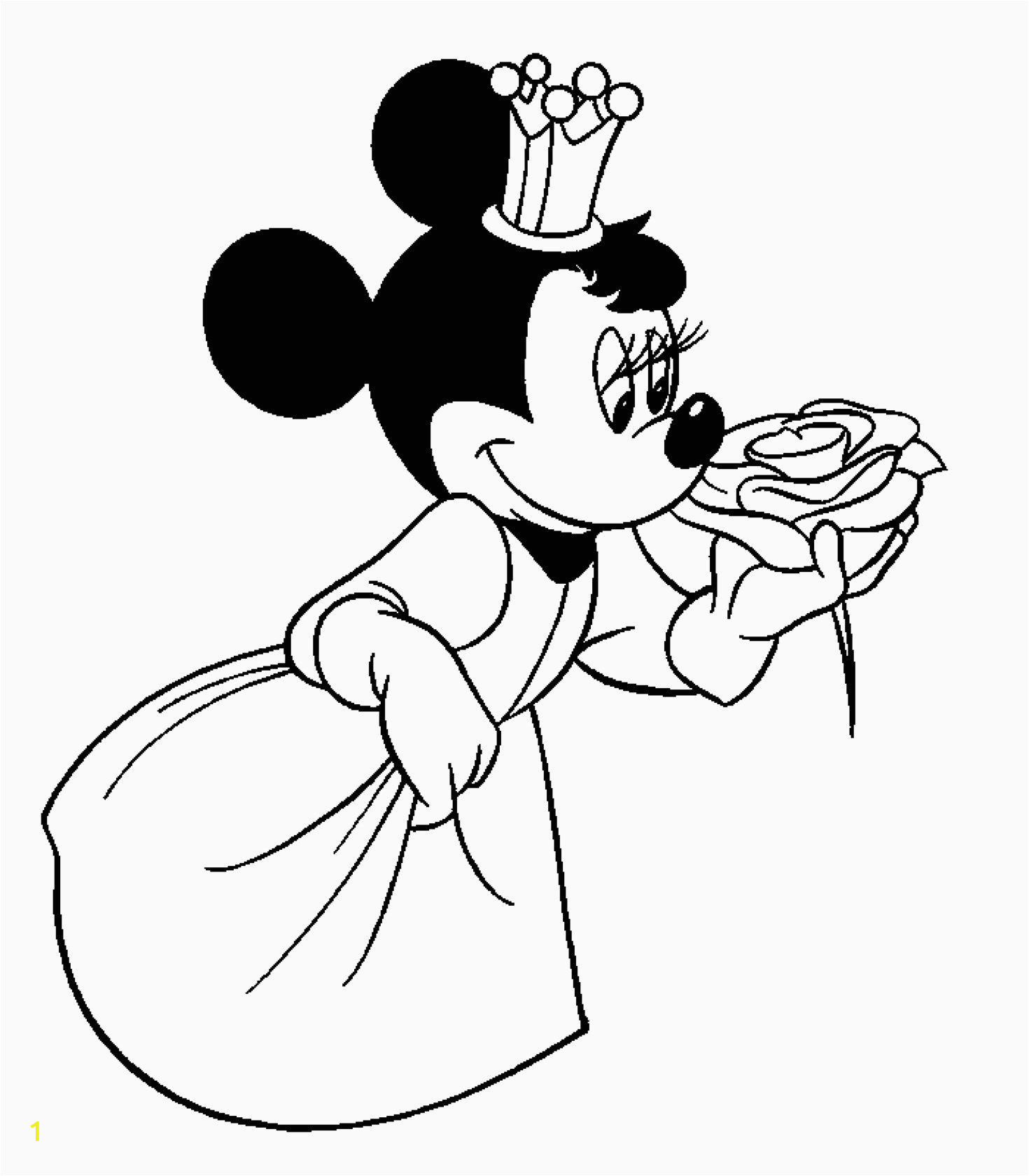 Minnie Mouse Coloring Pages Disney Princess and Prince Coloring Pages