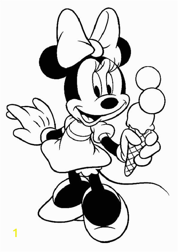 Minnie Mouse Coloring Pages Disney Print Coloring Image Momjunction
