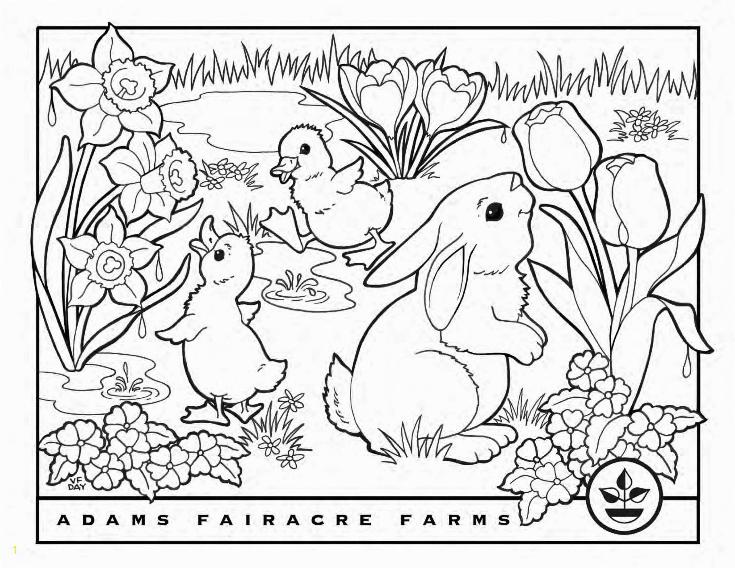 EasterColoringBook Page 1 scaled