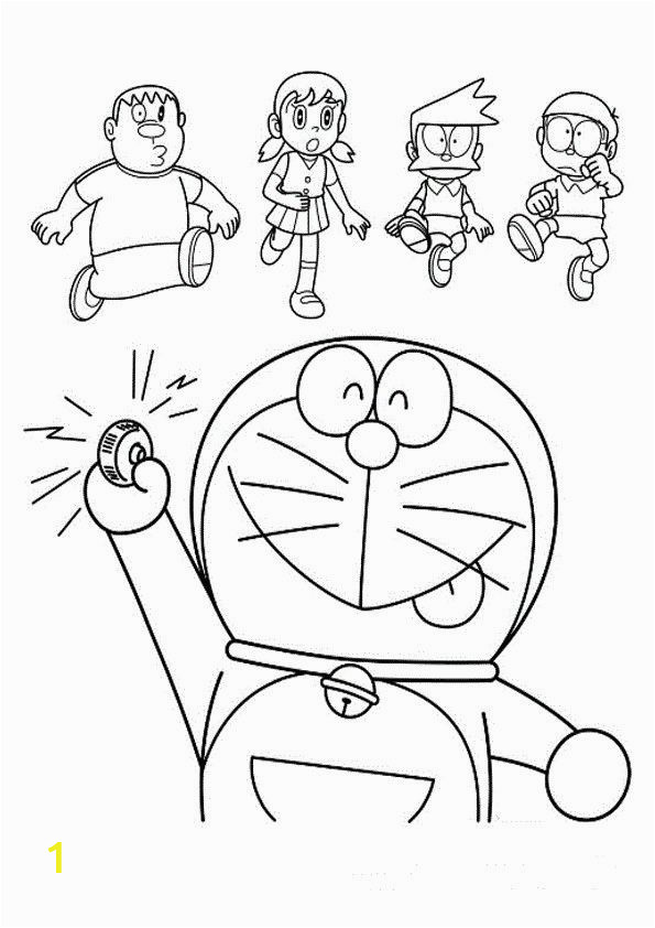 Nobita and Doraemon Coloring Games Marvelous Coloring Pages Doraemon Line Picolour