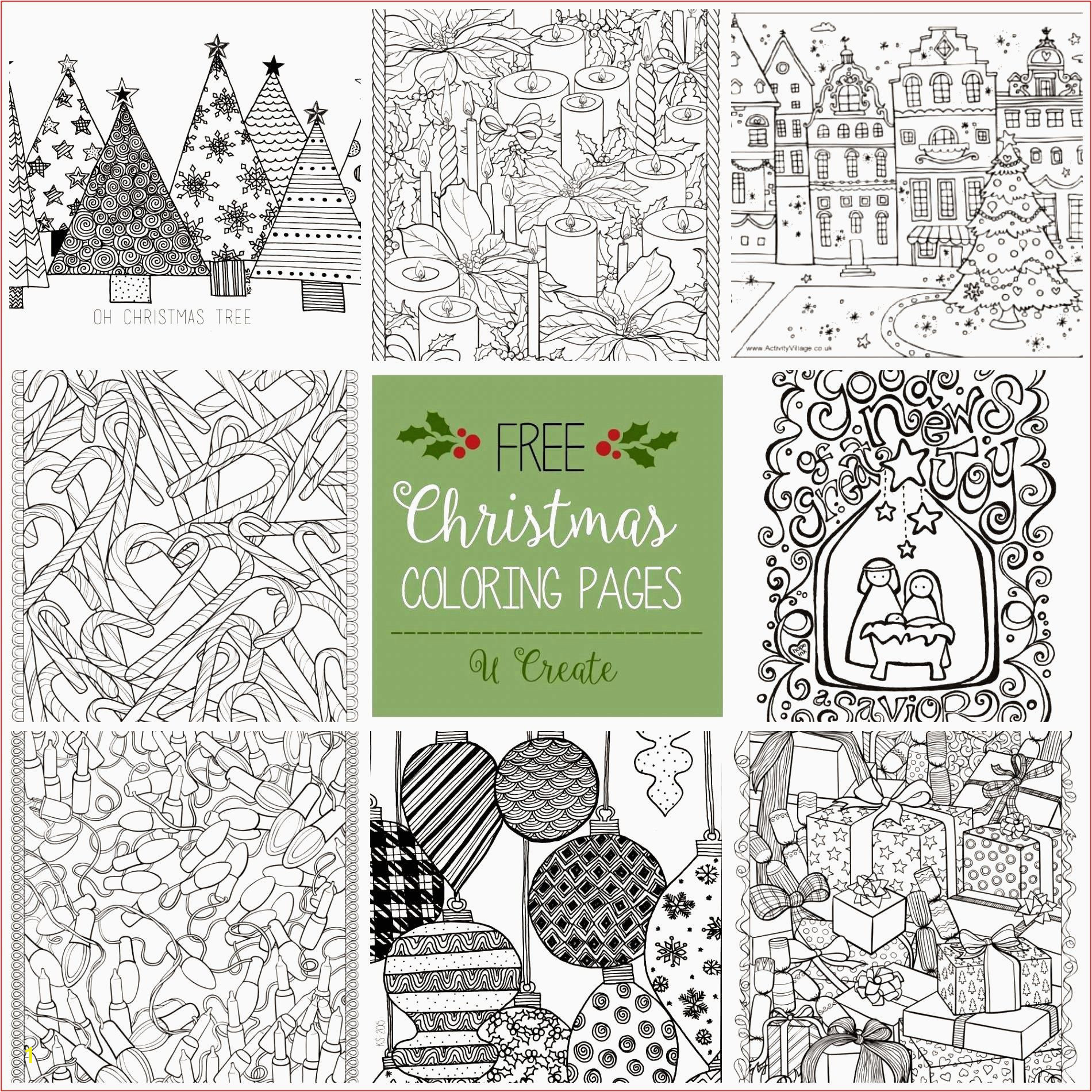 Printable Christmas Coloring Pages for Adults Coloring Book Line Adults Di 2020