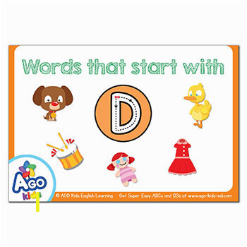 FREE Alphabet Flashcards ABCs 123s AGO Kids ESL FUNbook 19