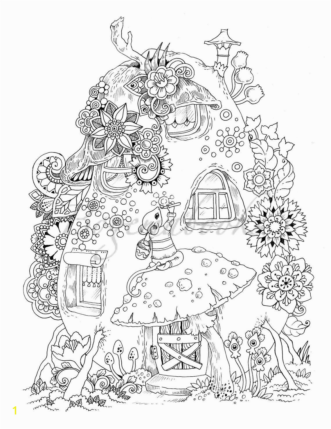 Printable Coloring Pages In Pdf Nice Little town 6 Adult Coloring Book Coloring Pages Pdf