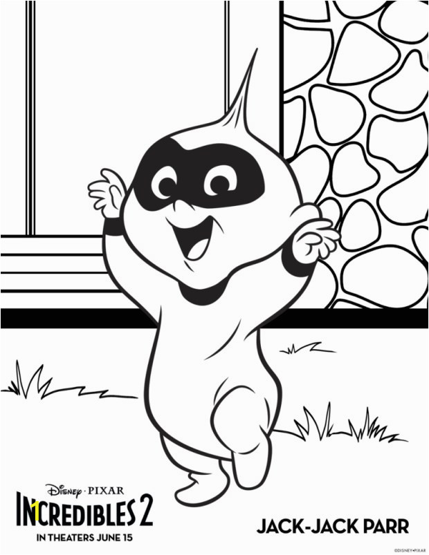 Incredibles2 Jack Jack Coloring Pages 791x1024