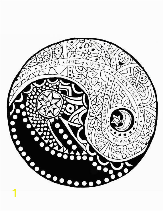Printable Coloring Pages Yin Yang Image Result for Yin Yang Coloring Pages