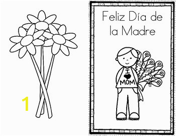 Printable Mothers Day Coloring Pages Happy Mother S Day Feliz D­a De La Madre Card Spanish