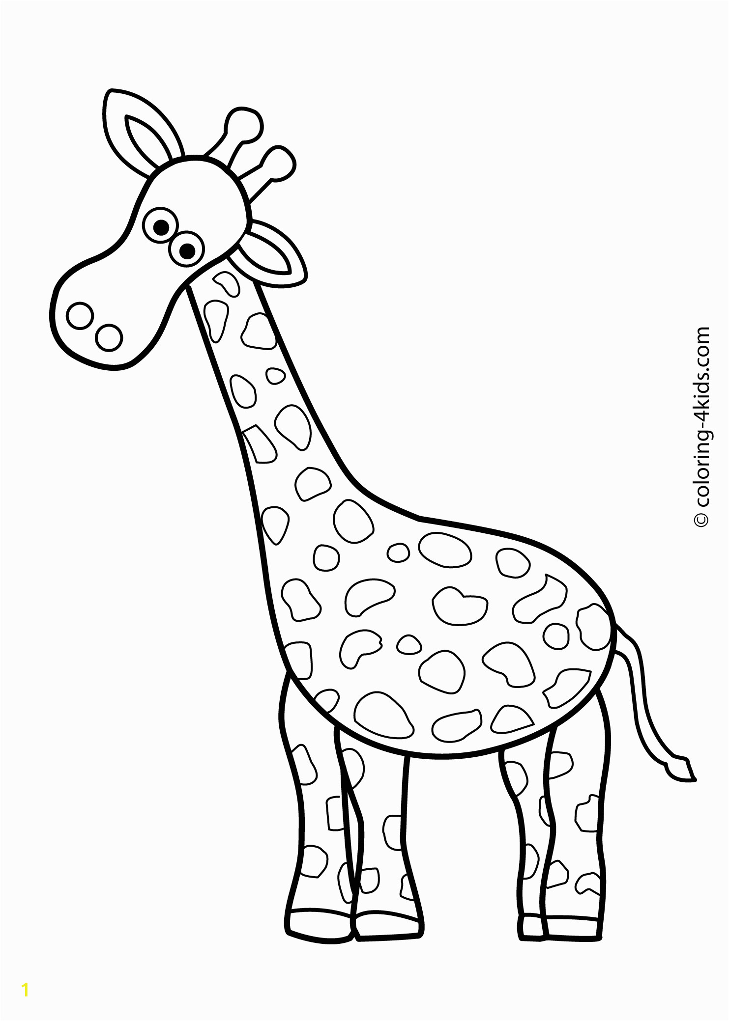 Printable Zoo Animals Coloring Pages Animals Coloring Pages for Kids Giraffe Coloring Pages for