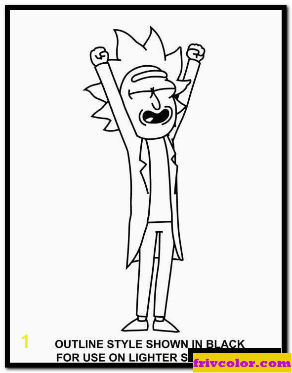 Rick and Morty Coloring Pages Printable Kontur Rick I Morty Darmowe Kolorowanki Do Wydruku Dla Dzieci