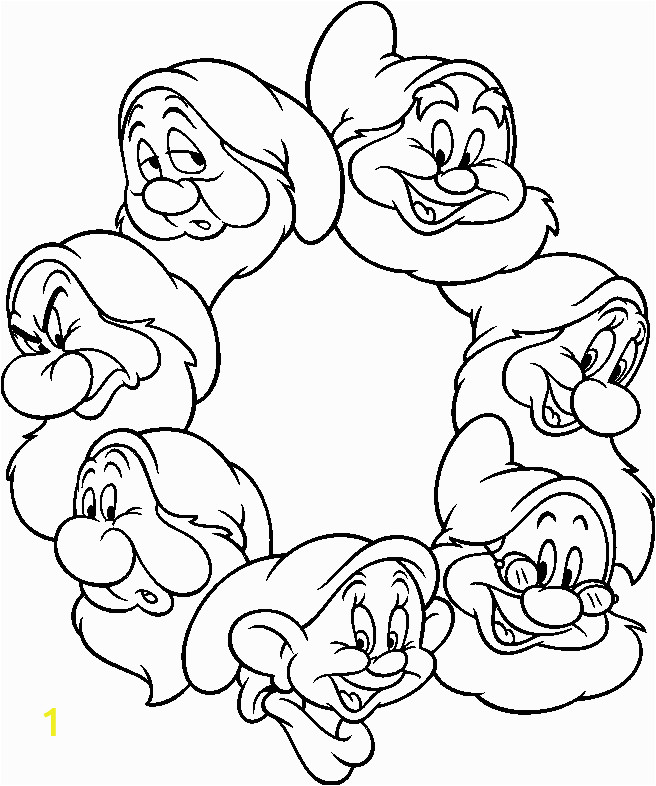 Snow White Coloring Pages Disney White and the Seven Dwarfs Coloring Pages 15