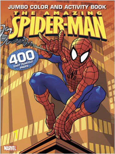 Spider Man Jumbo Coloring Book Over 175 Free Printable Superhero Coloring Pages with