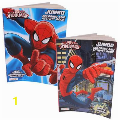 Spider Man Jumbo Coloring Book Ultimate Spiderman Jumbo Coloring & Activity Book
