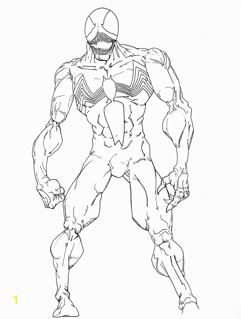 Venom Coloring Pages Printable