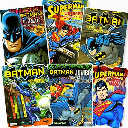 Superman Coloring Book for Sale Bendon Publishing Dc Ics Batman & Superman Coloring and Activity Book Super Set 6 Books Stickers Posters and More