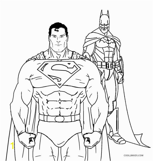 Superman and Batman Coloring Pages
