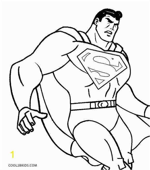 Free Superman Coloring Pages